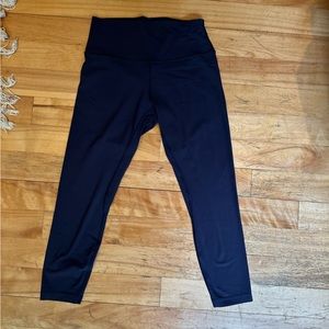 Navy full length lululemon leggings